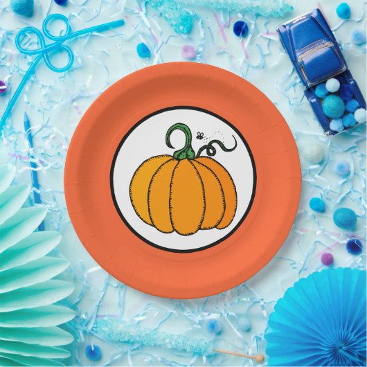Pumpkettenpapierplatte Pappteller (Party)