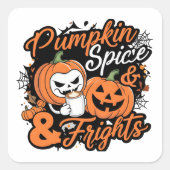 Pumpkettensticker Quadratischer Aufkleber (Vorderseite)