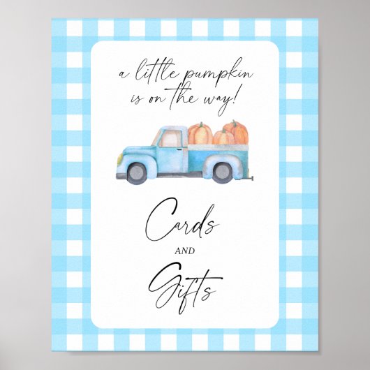 Pumpkettenwagen - KARTEN UND GIFTS-Plakat Poster (Vorne)