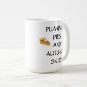 Pumpkiefer und Herbsthimmel Kaffeetasse (VorderseiteRechts)