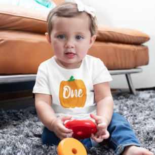 Pumpkin 1. Geburtstag Baby T - Shirt