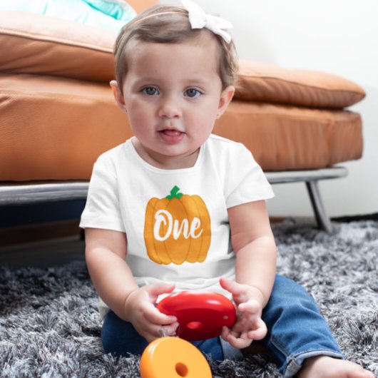 Pumpkin 1. Geburtstag Baby T - Shirt