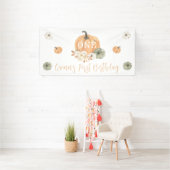 Pumpkin 1. Geburtstag Banner (Insitu)