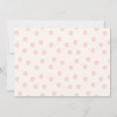 Pumpkin 1. Geburtstag Einladung Rustikal Pink Gold (Rückseite)