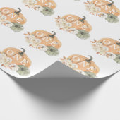 Pumpkin 1. Geburtstag Geschenkpapier (Ecke)