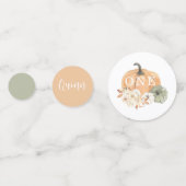 Pumpkin 1. Geburtstag Konfetti (Rückseiten)