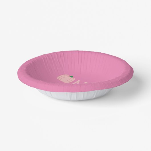 Pumpkin 1. Geburtstag Pappteller (Gewinkelt)