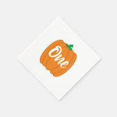 Pumpkin 1. Geburtstag Serviette (Ecke)