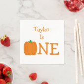 Pumpkin 1. Geburtstag Serviette (Beispiel)