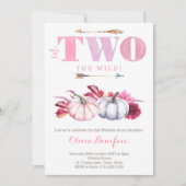 Pumpkin 2. Geburtstag Party / Herbst Party Einladung (Vorderseite)