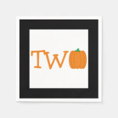 Pumpkin 2. Geburtstag Serviette (Vorderseite)