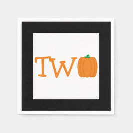 Pumpkin 2. Geburtstag Serviette