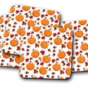 Pumpkin Acorns  Herbst Cork Drink Untersetzer