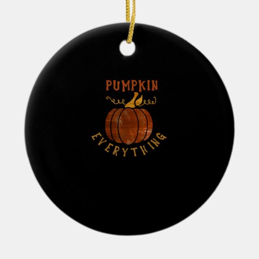 Pumpkin Alles Liebe Fall Pumpkin Gewürzsaison fall Keramik Ornament (Vorne)