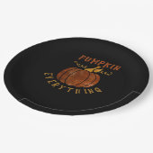 Pumpkin Alles Liebe Fall Pumpkin Gewürzsaison fall Pappteller (Schrägansicht)