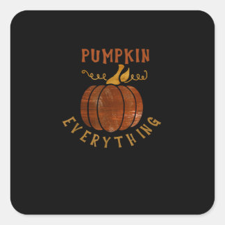 Pumpkin Alles Liebe Fall Pumpkin Gewürzsaison fall Quadratischer Aufkleber