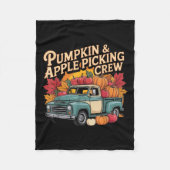 Pumpkin And Cking Crew Fall Harvest Thanksgiving  Fleecedecke (Vorderseite)