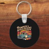 Pumpkin And Cking Crew Fall Harvest Thanksgiving  Schlüsselanhänger (Vorderseite)
