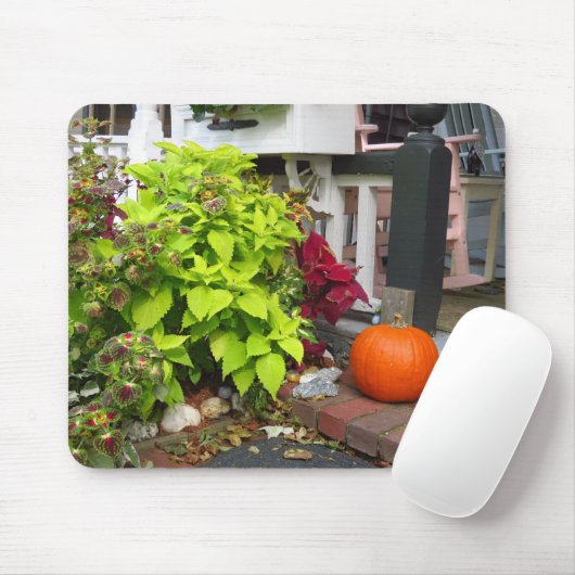 Pumpkin and Coleus - Martha's Vineyard Mousepad (Mit Mouse)