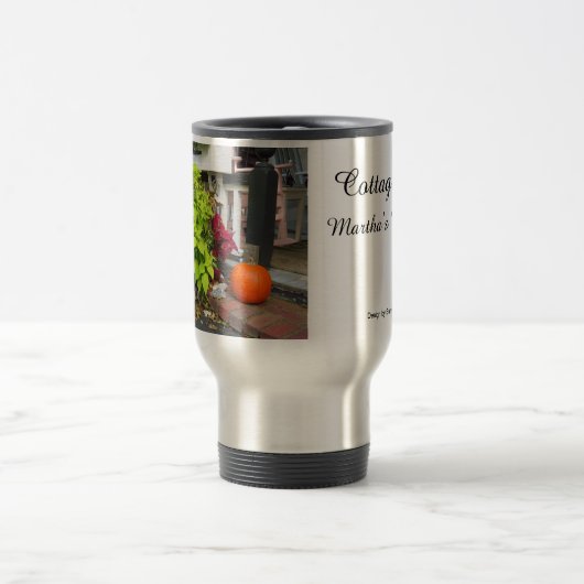 Pumpkin and Coleus - Martha's Vineyard Reisebecher (Mittel)