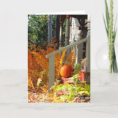Pumpkin and Ferns - Martha's Vineyard Karte (Vorderseite)