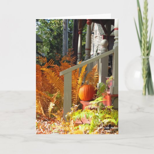 Pumpkin and Ferns - Martha's Vineyard Karte (Vorderseite)