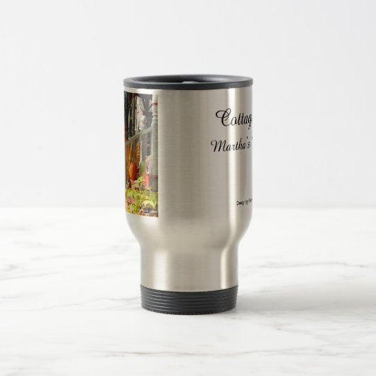 Pumpkin and Ferns - Martha's Vineyard Reisebecher (Mittel)