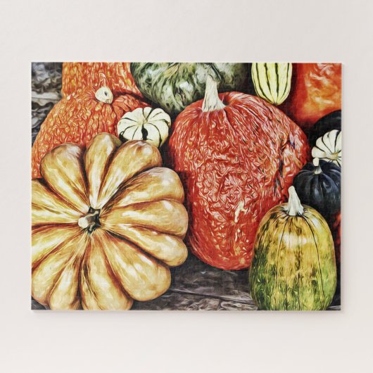 Pumpkin and Gourd Collection Puzzle (Horizontal)