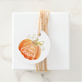 Pumpkin Aquarellkunst Freundschaften Geschenkanhänger