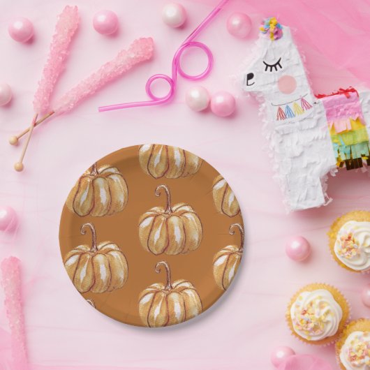 Pumpkin Art Custom Paper Teller (Party)