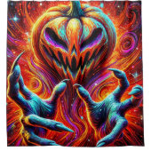 Pumpkin Art Duschvorhang (Vorderseite)
