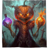Pumpkin Art Duschvorhang (Vorderseite)