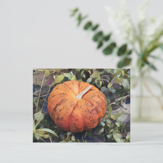 Pumpkin Art Postkarte (Stehend Vorderseite)