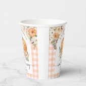 Pumpkin auf dem Weg Fall Baby Duschgeschlecht neut Pappbecher (Rechts)