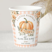 Pumpkin auf dem Weg Fall Baby Duschgeschlecht neut