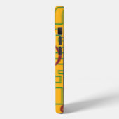 Pumpkin auf geometrischem Hintergrund Case-Mate iPhone Hülle (Rückseite / Links)