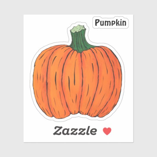 Pumpkin Aufkleber (Blatt)