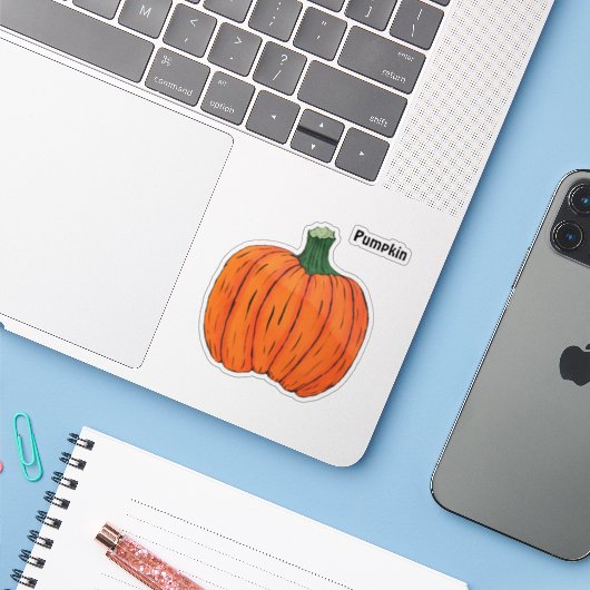 Pumpkin Aufkleber (Laptop mit iPhone)
