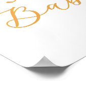 Pumpkin Autumn Baby Dusche Begrüßungszeichen Poster (Ecke)