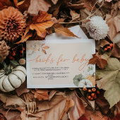 Pumpkin Autumn Baby Showbücher für Baby Begleitkarte