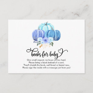 Pumpkin Autumn Babydusche Bücher für Baby Begleitkarte