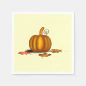 Pumpkin Autumn Custum Napkins Serviette (Vorderseite)