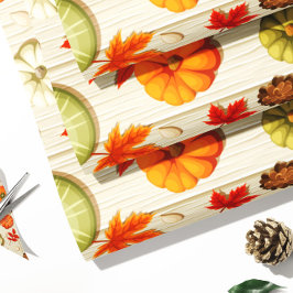 Pumpkin Autumn Geschenk Wrap Papier | Herbstsaison Geschenkpapier