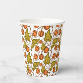 Pumpkin Autumn Hand Drawing Pappbecher (Rückseite)