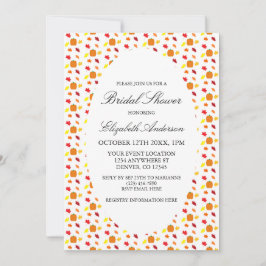 Pumpkin Autumn Leaves Brautparty Einladung