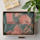 Pumpkin Autumn Orange Green Rustica Seidenpapier (Geschenk)