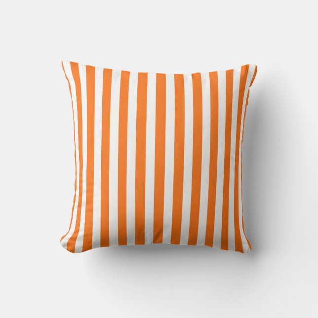 Pumpkin Autumnal Stripes Kissen (Vorderseite)