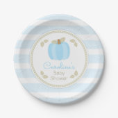 Pumpkin Baby Boy Duschpapierplatte Pappteller (Vorderseite)