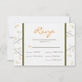 Pumpkin Baby Carriage RSVP Card (Rückseite)