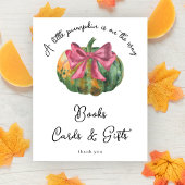 Pumpkin Baby Duschbücher Karten und Geschenke Poster